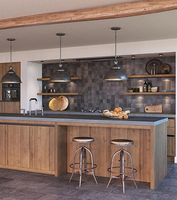 Landelijke Keuken Smokey Wood Thumb