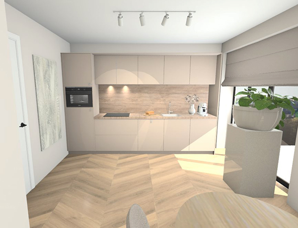 Keukentype A - Rechte opstelling