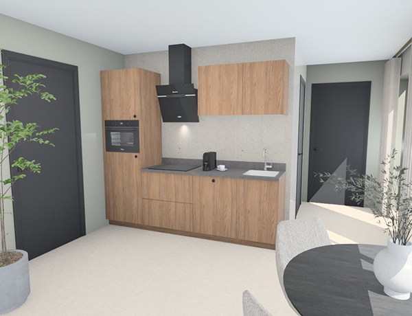 Keukentype J - Rechte opstelling