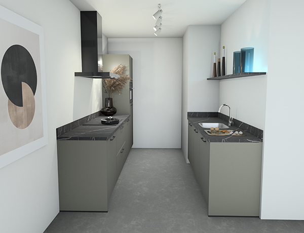 Keukentype K - Parallel opstelling